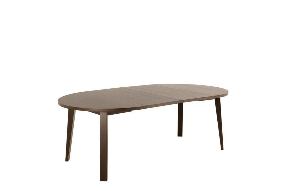 A-Line Round Extending Dining Table in Smoked Oak 120-220cm