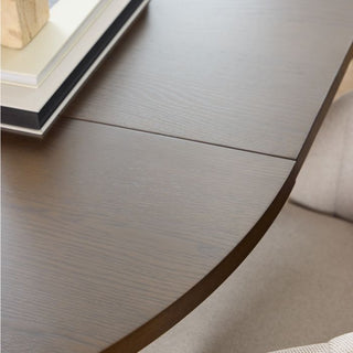 A-Line Round Extending Dining Table in Smoked Oak 120-220cm