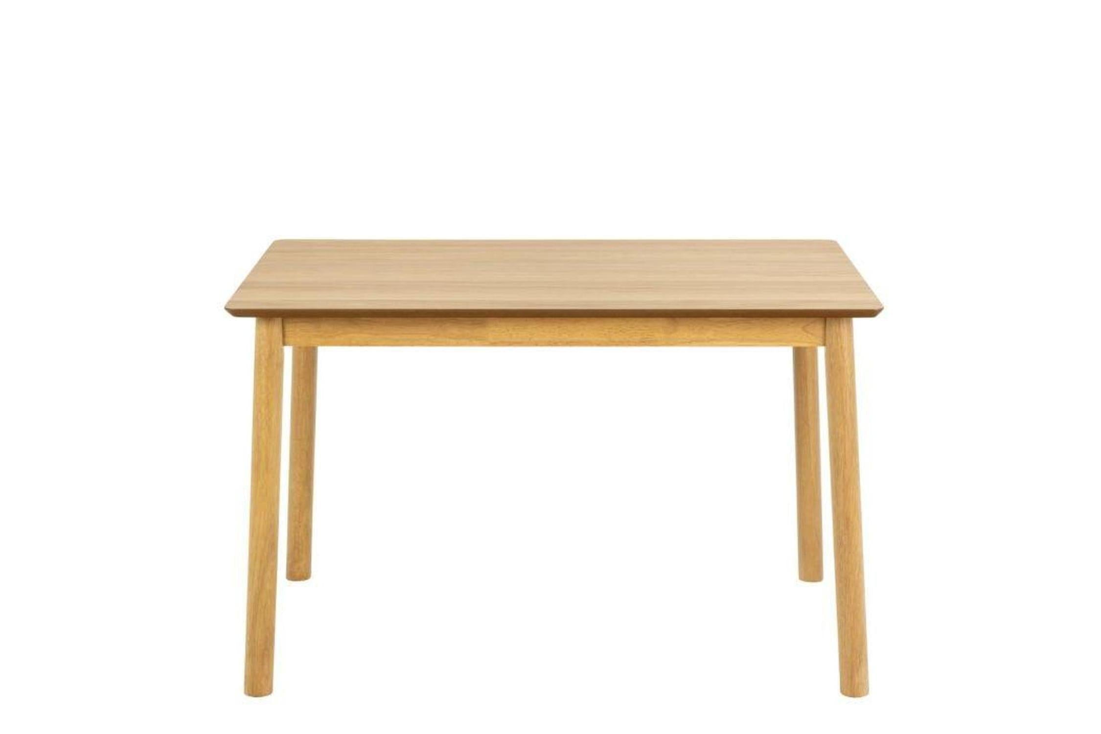 Barlow Rectangular Dining Table in Matt Oak 120x80cm