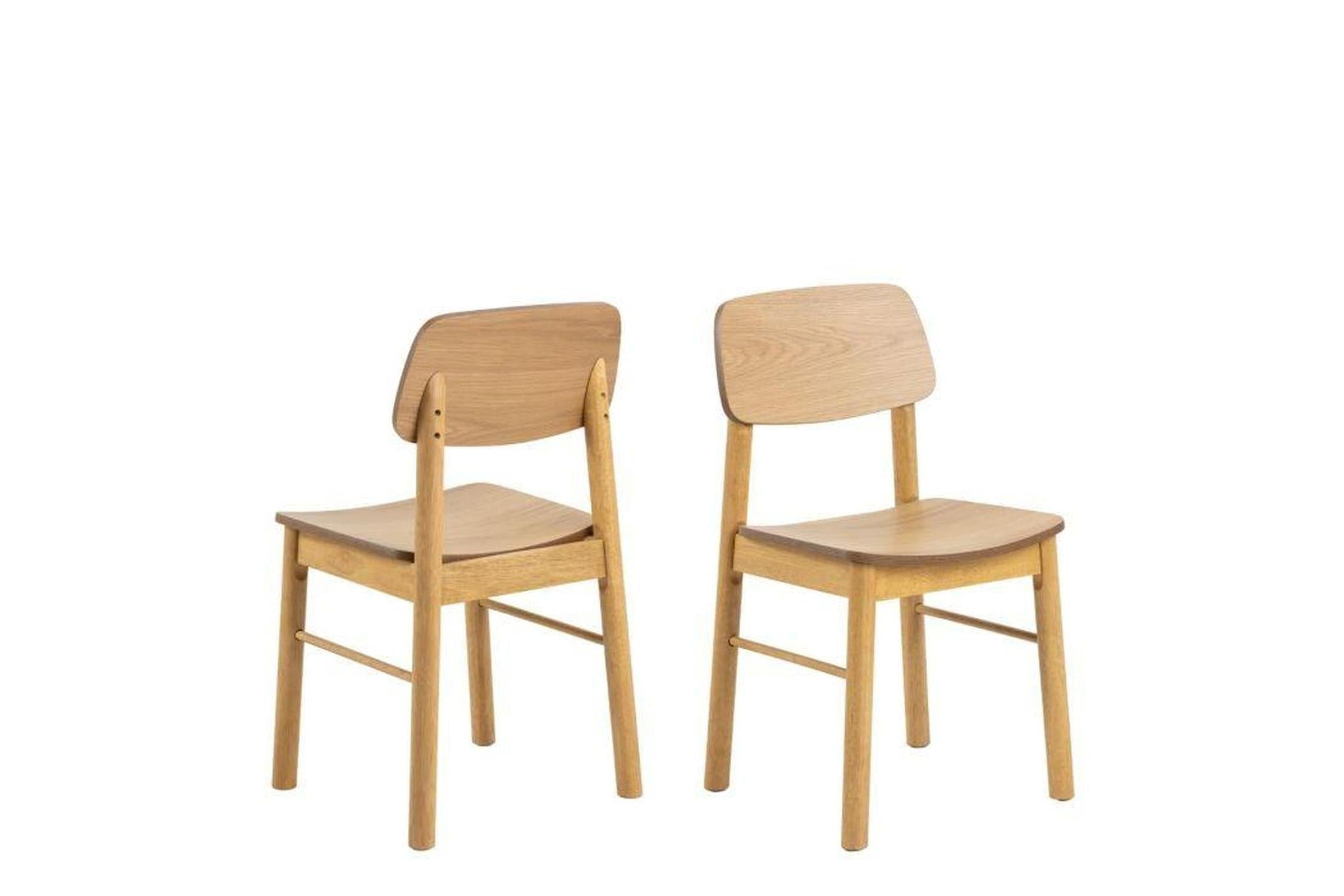 Barlow Dining Chair in Matt Oak Set of 2
