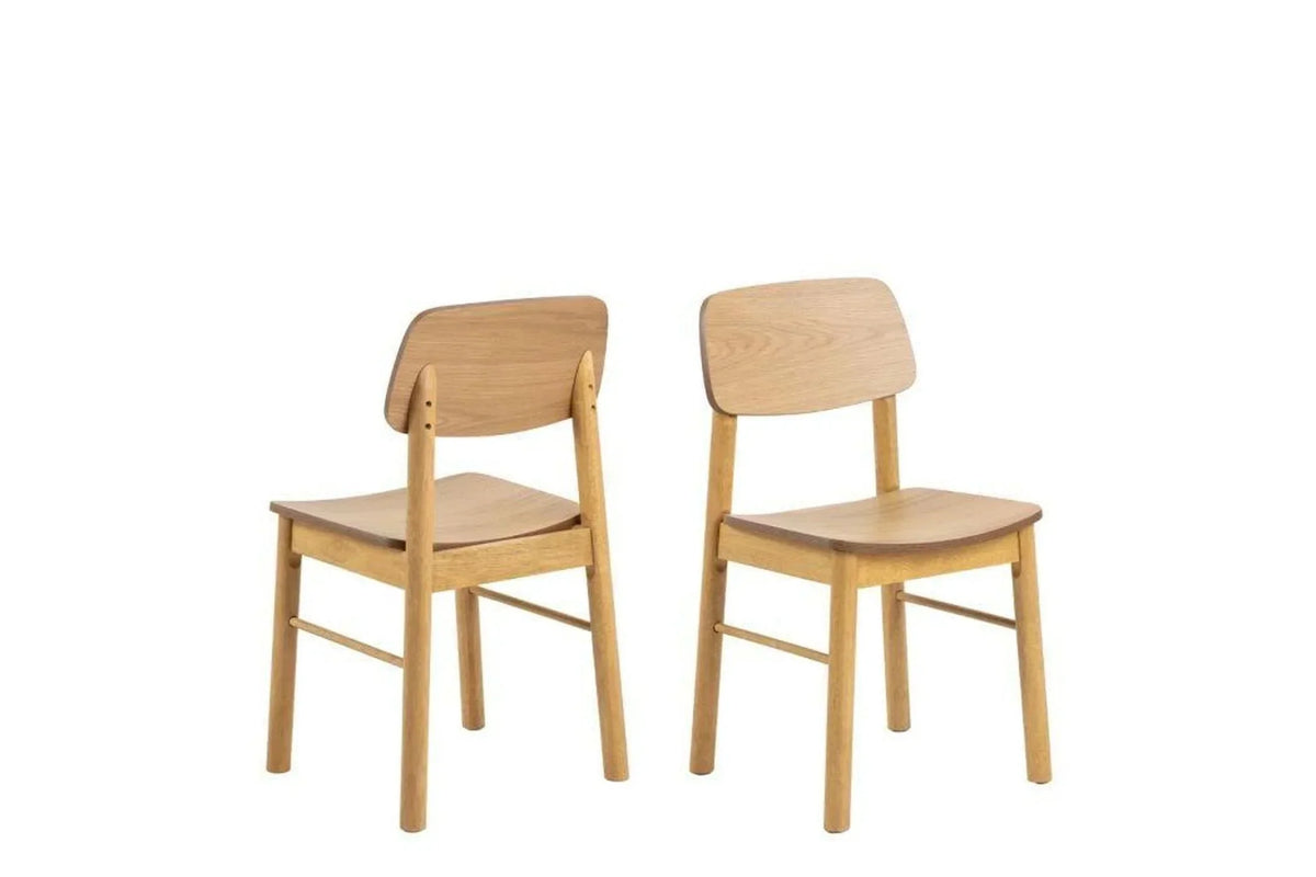 Barlow Dining Chair in Matt Oak Set of 2