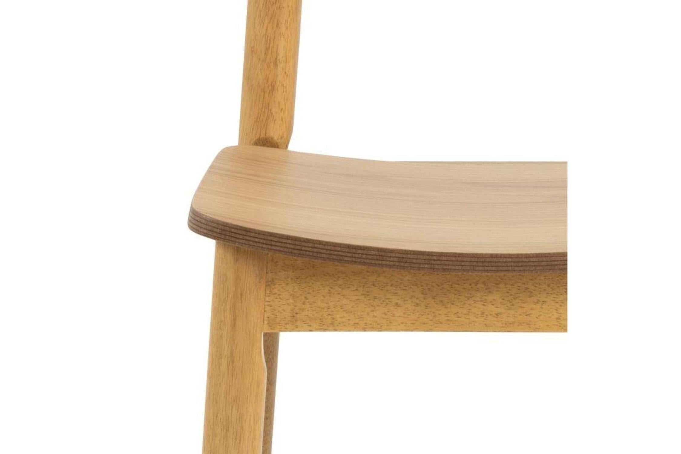 Barlow Dining Chair in Matt Oak Set of 2