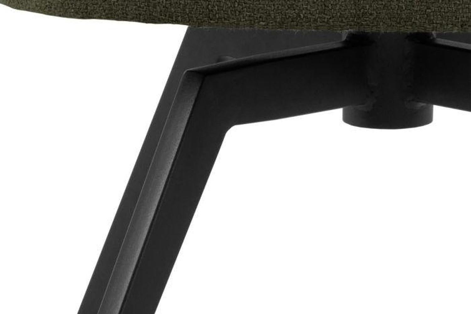 Darlene Dining Chair with Armrest and Swivel Function in Green