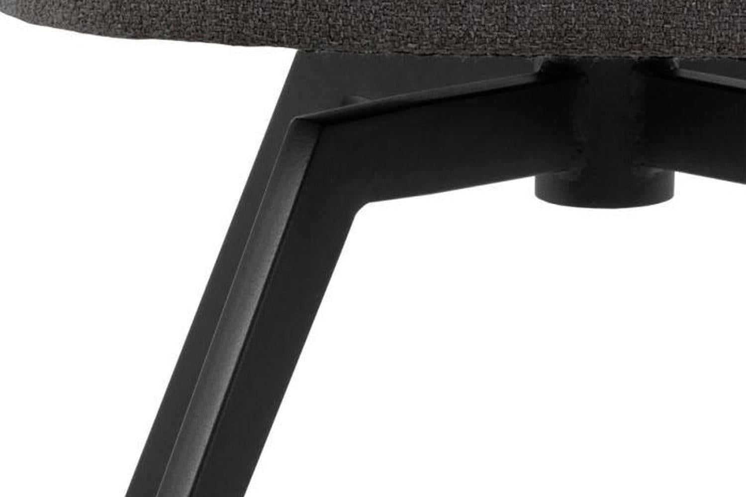Darlene Dining Chair with Armrest and Swivel Function in Grey