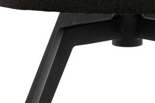 Darlene Dining Chair with Armrest and Swivel Function in Black