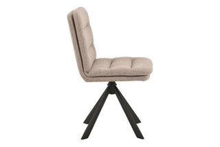 Dean Beige Swivel Dining Chair Set of 2
