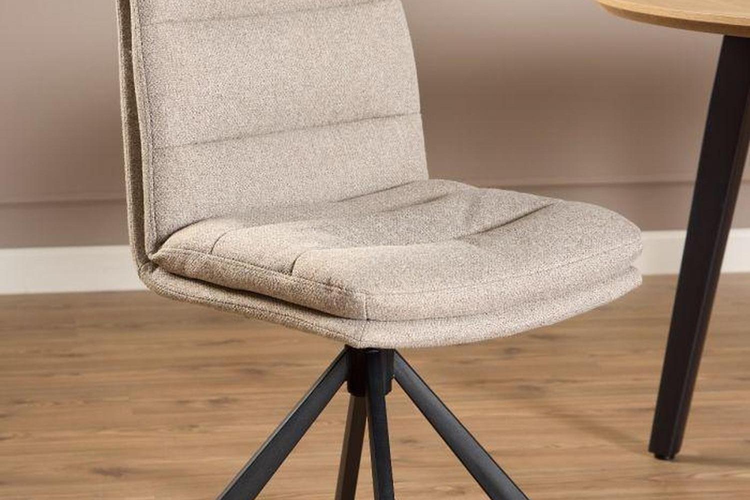 Dean Beige Swivel Dining Chair Set of 2