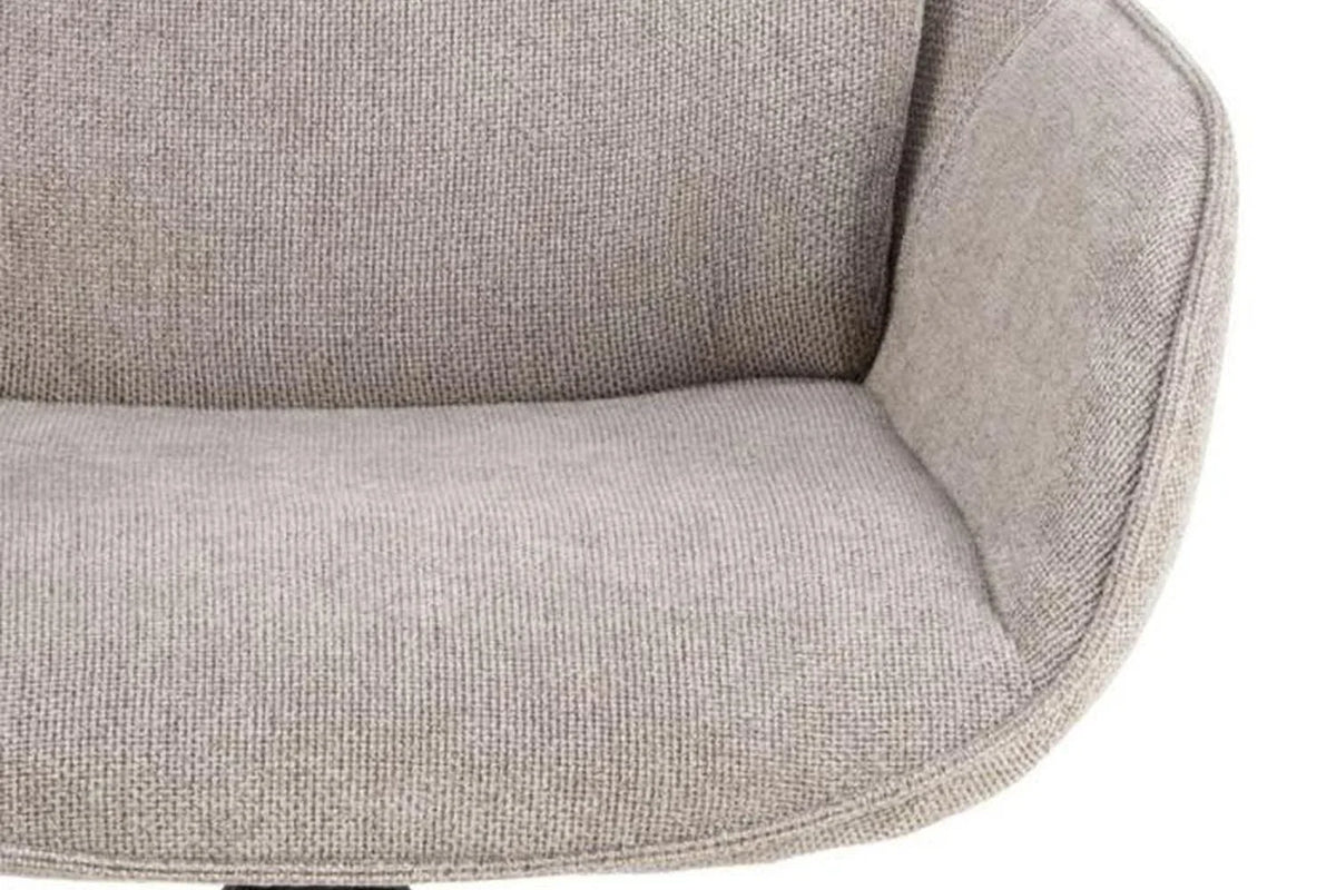 Carrie Swivel Dining Chair in Sand Set of 2