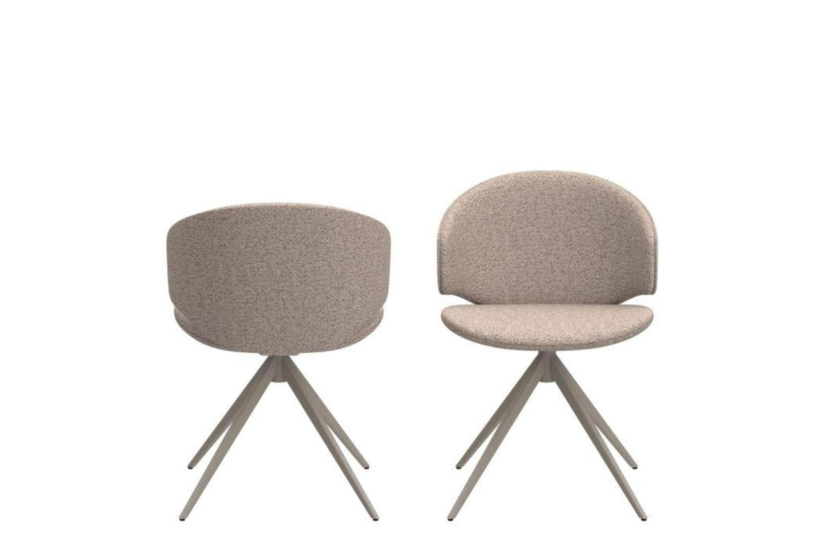 Ella Swivel Beige Dining Chair