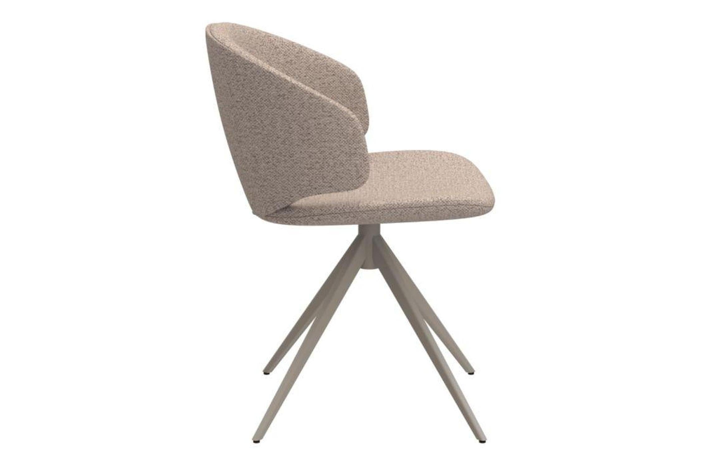 Ella Swivel Beige Dining Chair