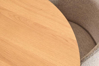 Ella Swivel Beige Dining Chair