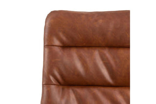 Dean Brandy PU Swivel Dining Chair Set of 2