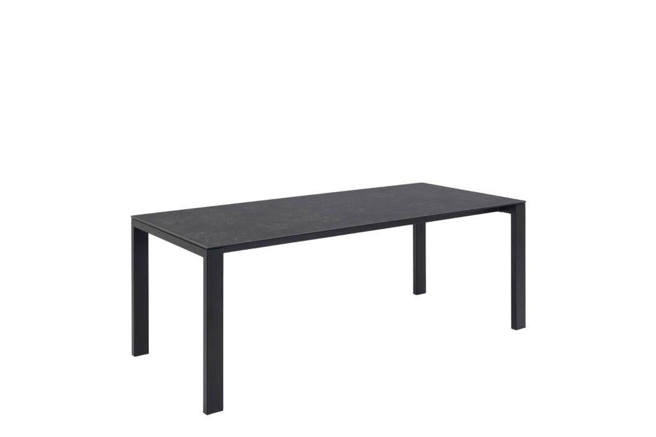 Brentford Matt Black Ceramic Dining Table 200x90cm