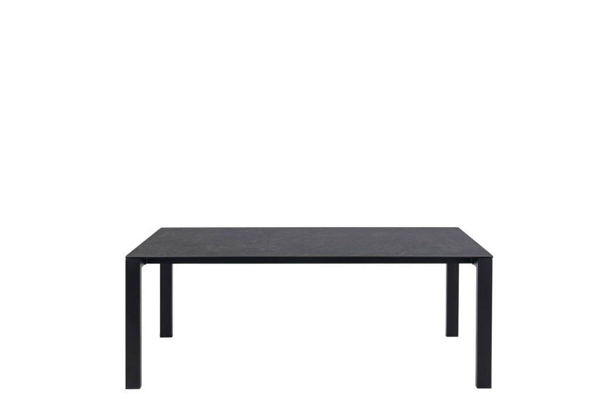 Brentford Matt Black Ceramic Dining Table 200x90cm