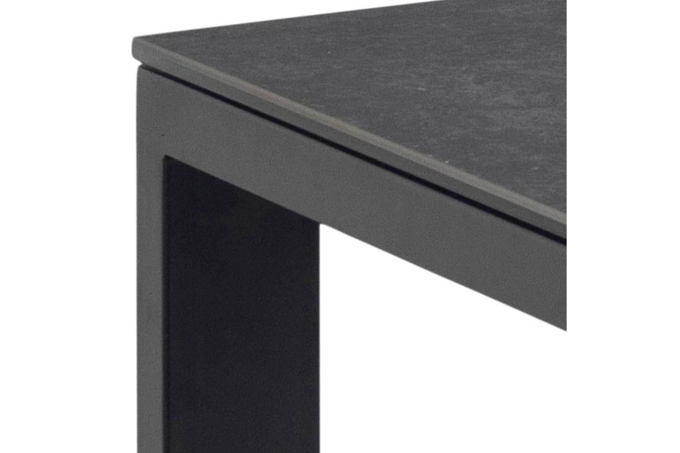 Brentford Matt Black Ceramic Dining Table 200x90cm
