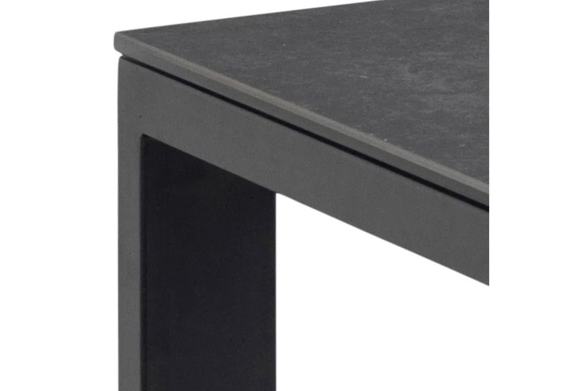 Brentford Matt Black Ceramic Dining Table 200x90cm