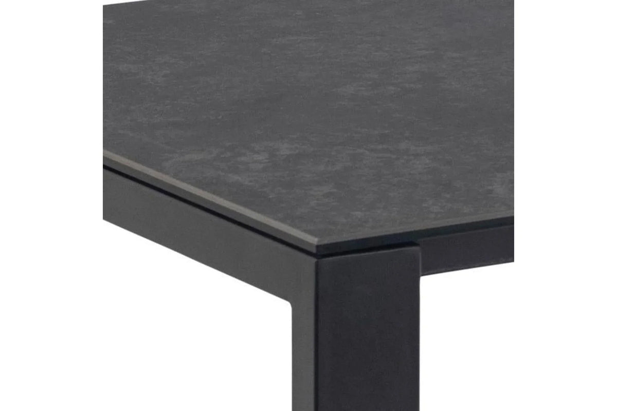 Brentford Matt Black Ceramic Dining Table 200x90cm