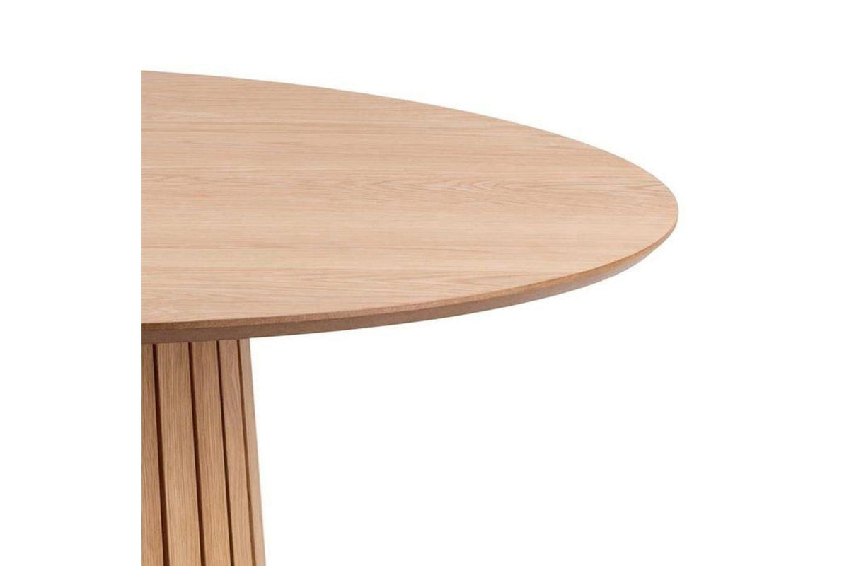 Christo Round Dining Table in Oak 120cm