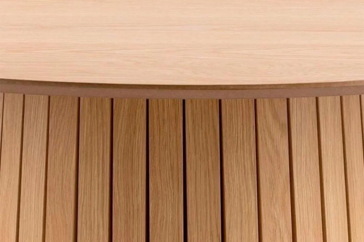 Christo Round Dining Table in Oak 120cm