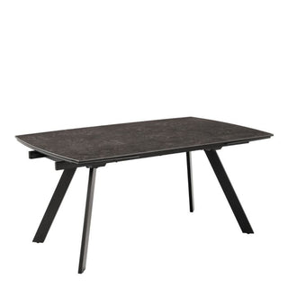 Blackburn Extending Ceramic Dining Table in Black 160-240cm