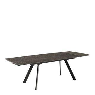 Blackburn Extending Ceramic Dining Table in Black 160-240cm