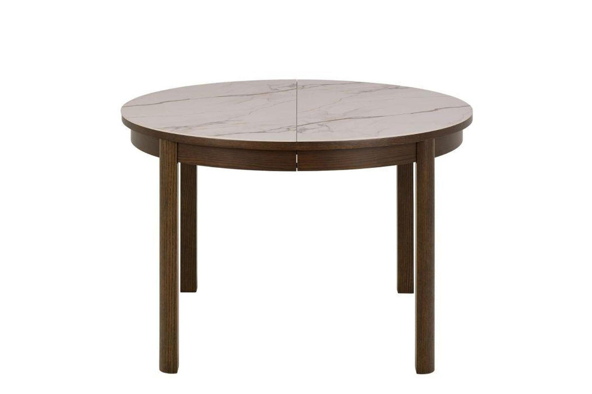 Southampton Round Extendable Dining Table in Cream Ceramic 120cm