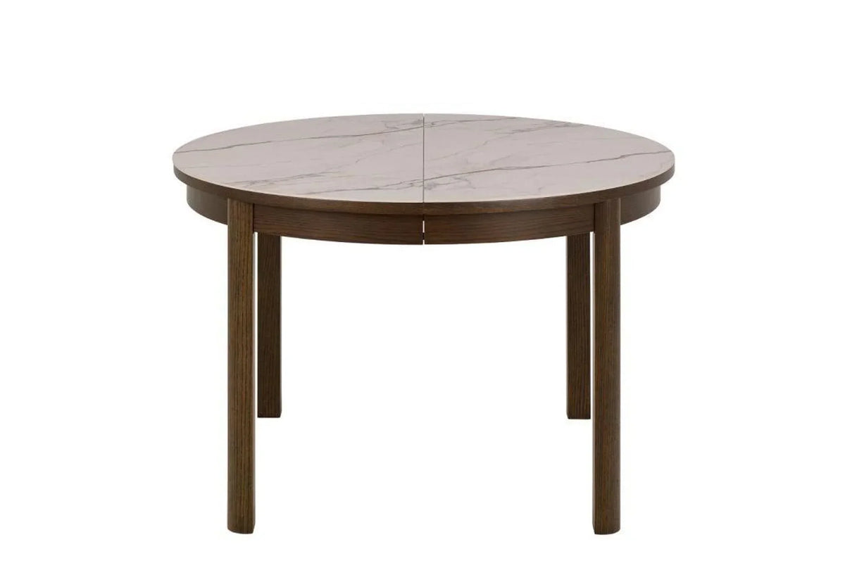 Southampton Round Extendable Dining Table in Cream Ceramic 120cm