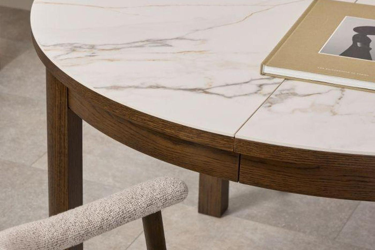 Southampton Extension Leaf in Smoked Oak Veneer Set of 2 for the Southampton Round Extendable Dining Table