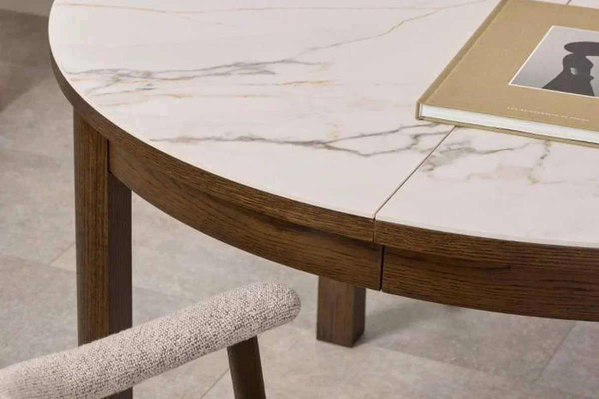 Southampton Extension Leaf in Smoked Oak Veneer Set of 2 for the Southampton Round Extendable Dining Table