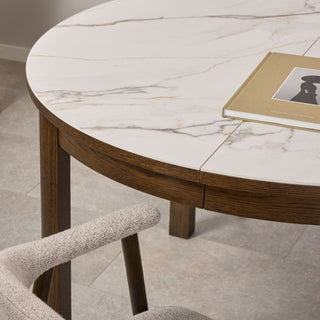 Southampton Extension Leaf in Smoked Oak Veneer Set of 2 for the Southampton Round Extendable Dining Table