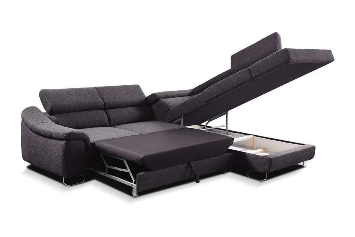 Lavos Corner Sofa Bed With Storage