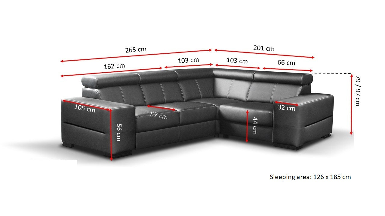 Apollo PR1  Corner Sofa Bed