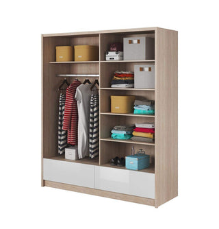 Aria II 180 Wardrobe with 2 Mirrors - Msofas LTD