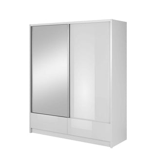 Aria I 180 Wardrobe with Mirror - Msofas LTD