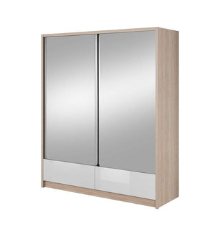 Aria II 180 Wardrobe with 2 Mirrors - Msofas LTD