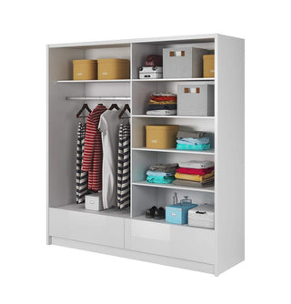 Aria I 200 Wardrobe with Mirror - Msofas LTD