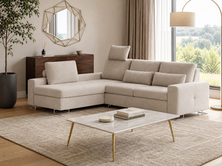 Asti Corner Sofa Bed With Storage