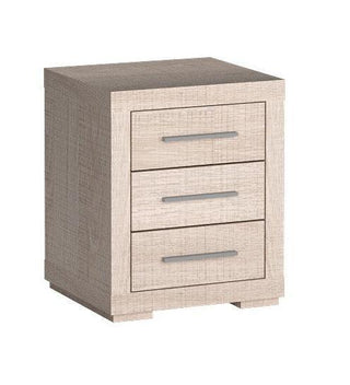 Vegas 3 Drawer Bedside Table