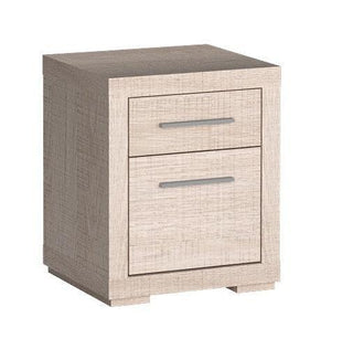 Vegas 2 Drawer Bedside Table - Msofas LTD