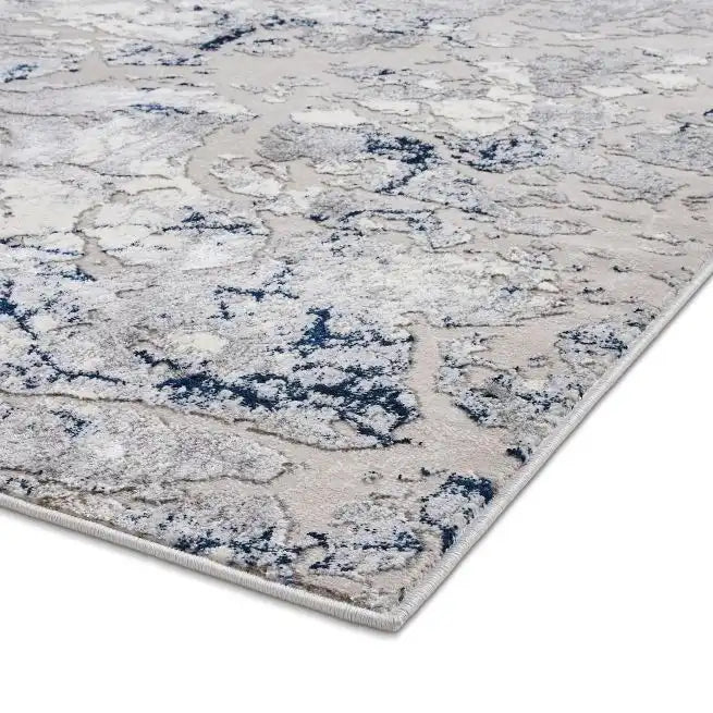 Apollo Think 2677 Grey Navy Rug