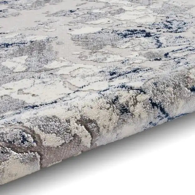 Apollo Think 2677 Grey Navy Rug