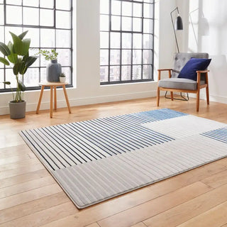 Apollo Think 2681 Grey Navy Rug