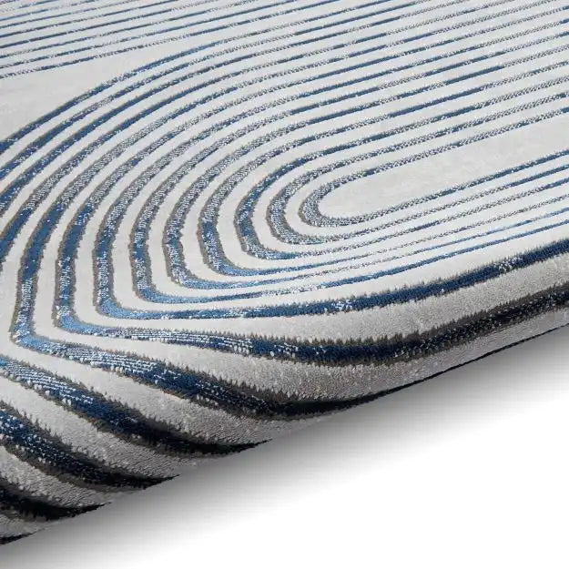 Apollo Think 2683 Grey Navy Rug