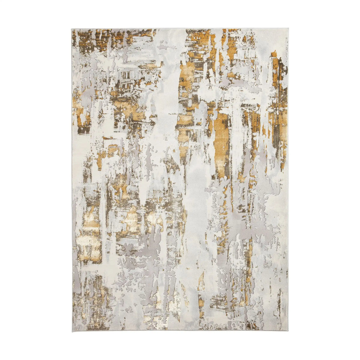 Apollo Think GR579 Grey Gold Rug