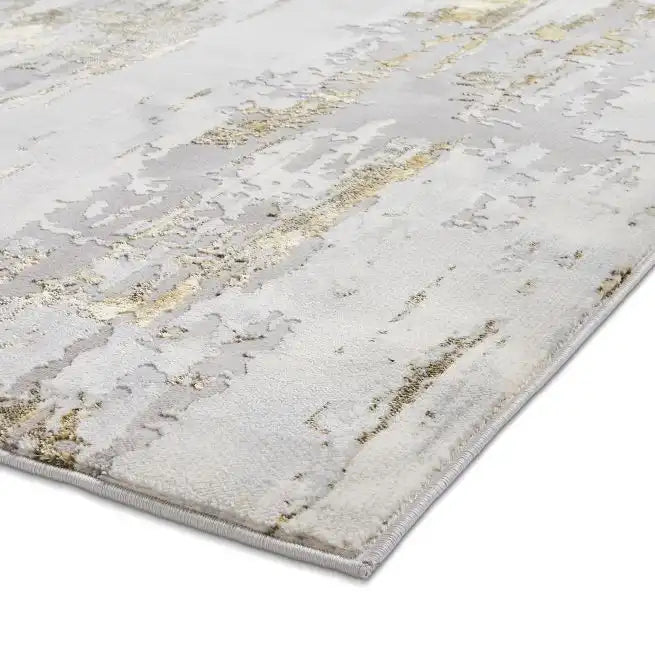 Apollo Think GR579 Grey Gold Rug