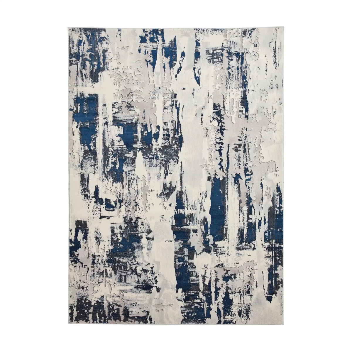 Apollo Think GR579 Grey Navy Rug