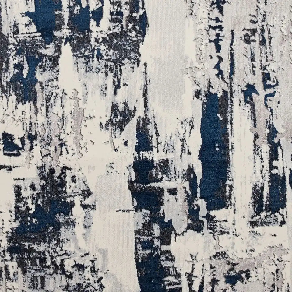 Apollo Think GR579 Grey Navy Rug