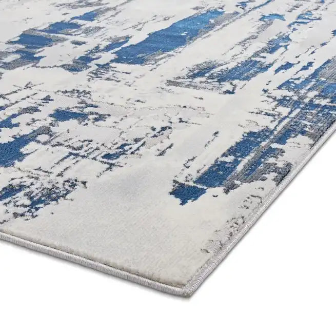 Apollo Think GR579 Grey Navy Rug