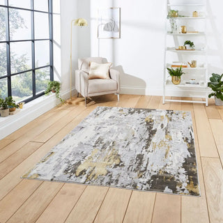 Apollo Think GR580 Grey Gold Rug