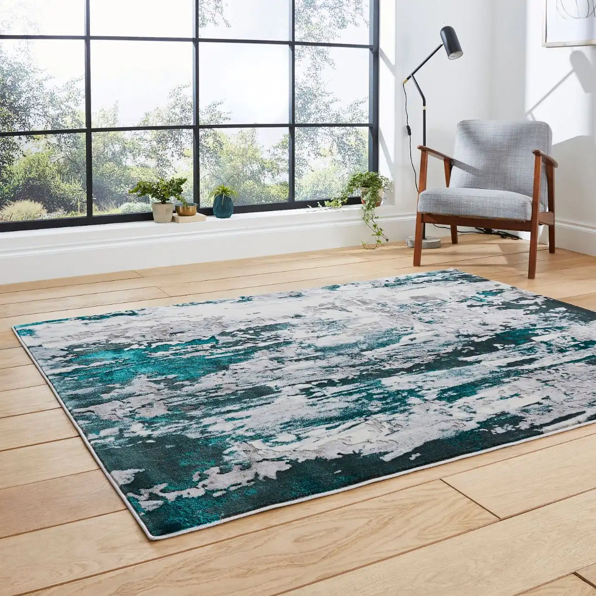 Apollo Think GR580 Grey Green Rug